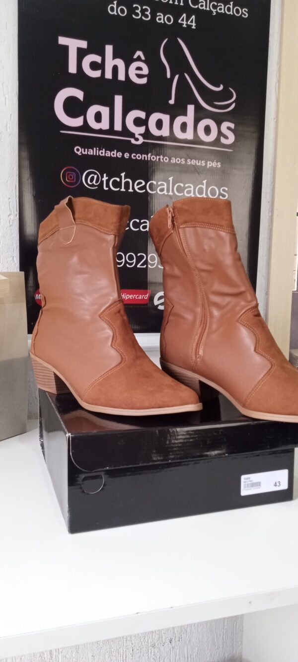 Bota Texana Caramelo Camurça/Napa 42 - Imagem 3