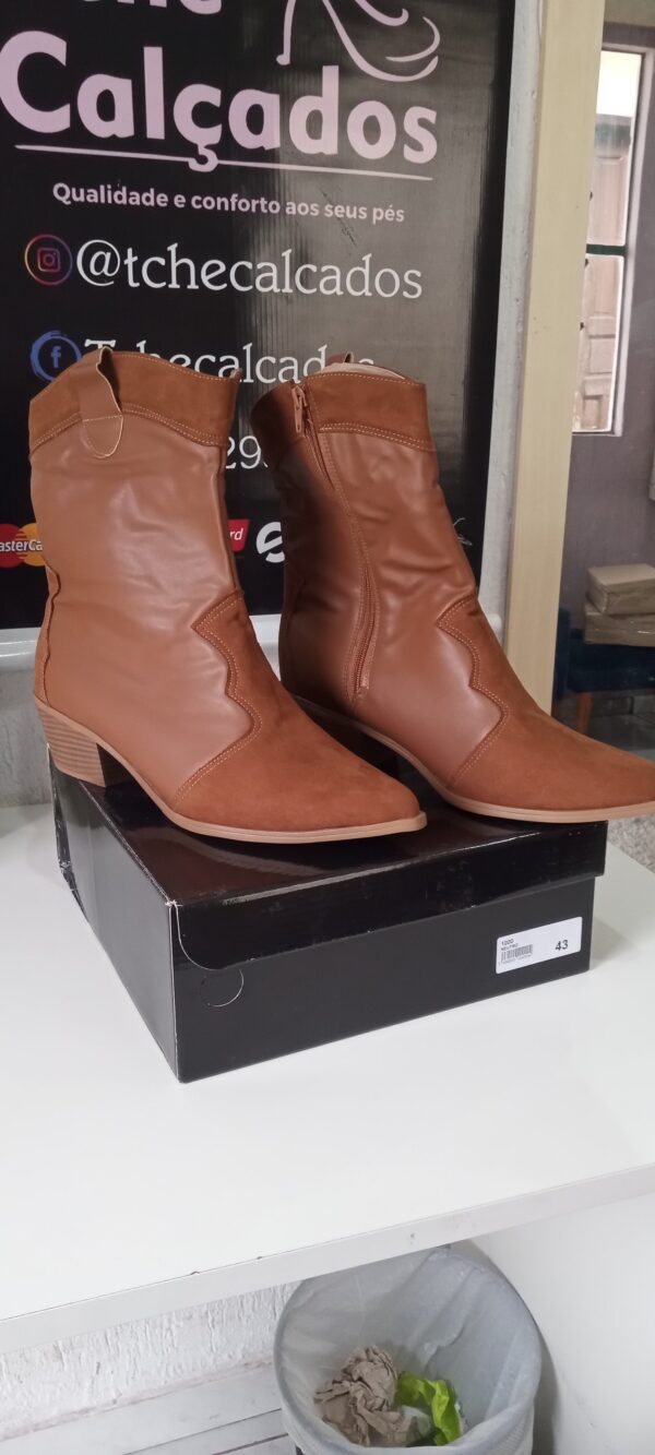 Bota Texana Caramelo Camurça/Napa 42 - Imagem 4