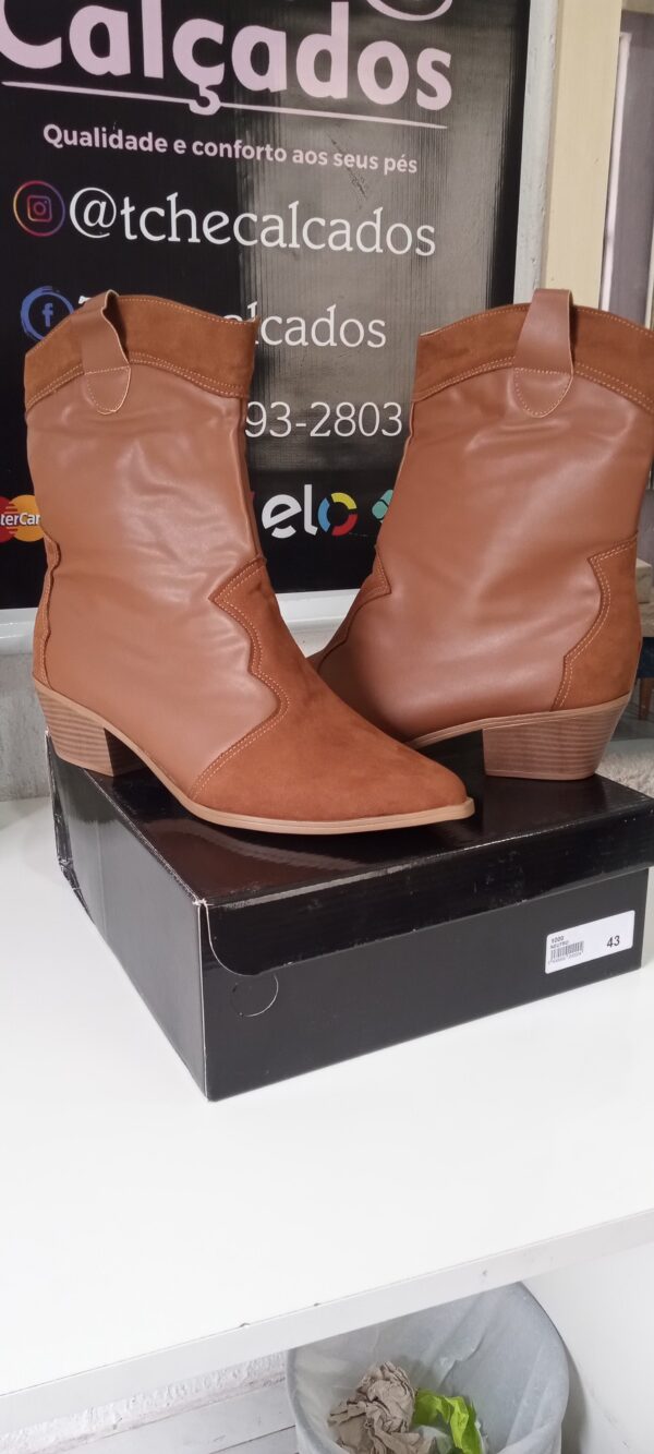 Bota Texana Caramelo Camurça/Napa 42 - Imagem 5