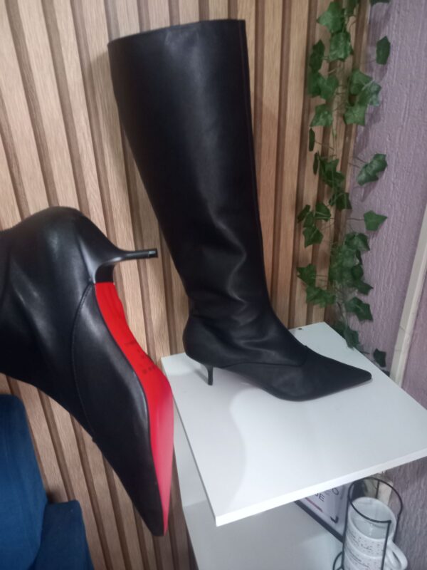 Bota Cano Longo Preta - Imagem 6