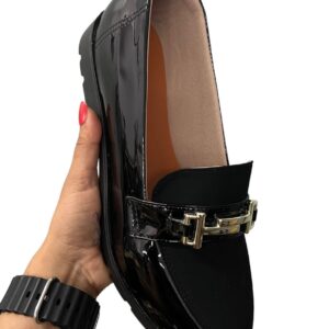 Mocassim Verniz Preto