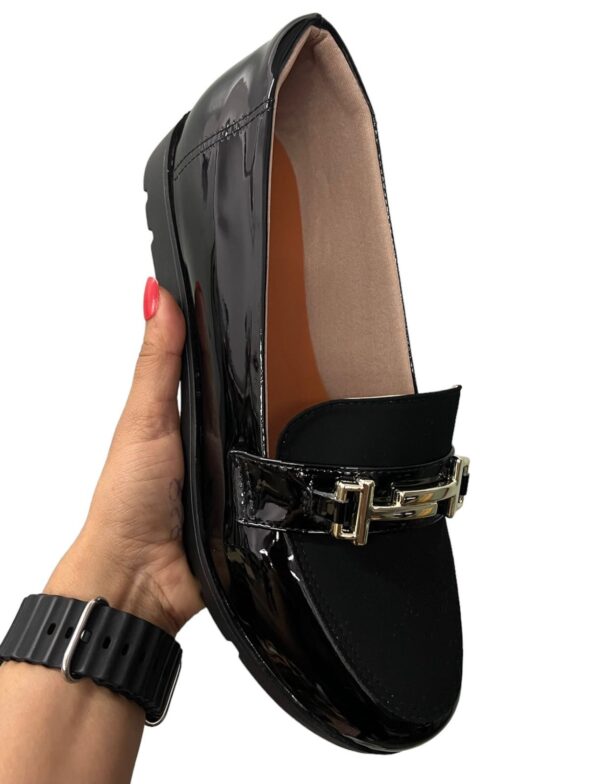 Mocassim Verniz Preto